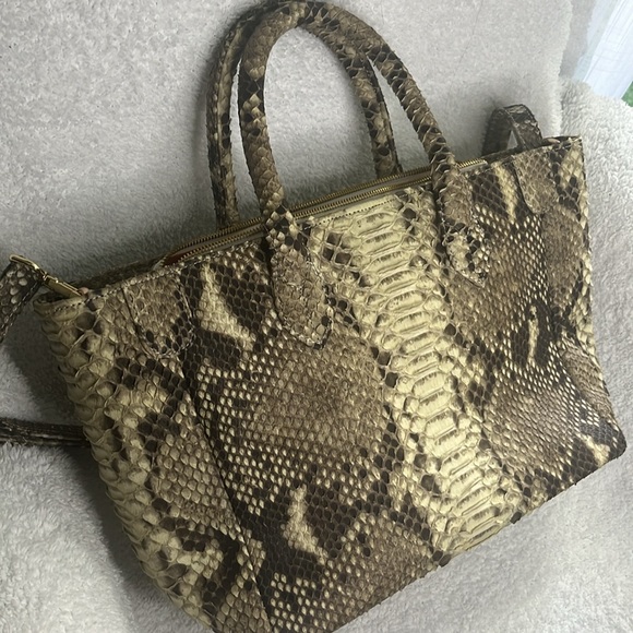 Taxidermy Python Mackie Tote Bag with Shoulder Strap - Picture 10 of 15